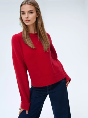 Mohito - Czerwony sweter basic - czerwony