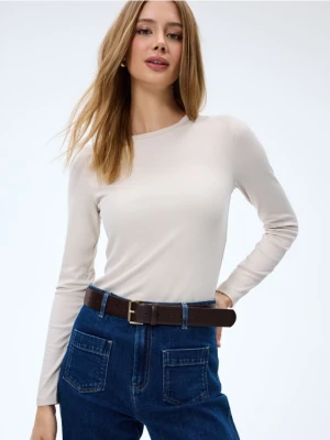 Mohito - Dopasowana bluzka - beżowy