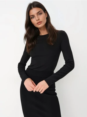 Mohito - Dopasowana czarna bluzka - czarny