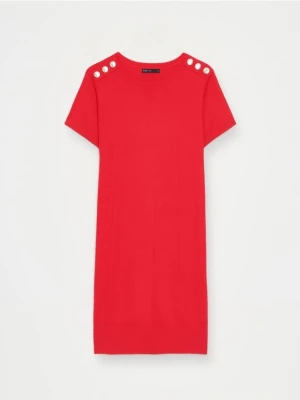 Mohito - Dopasowana sukienka mini - czerwony
