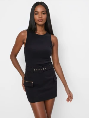 Mohito - Dopasowany czarny top - czarny