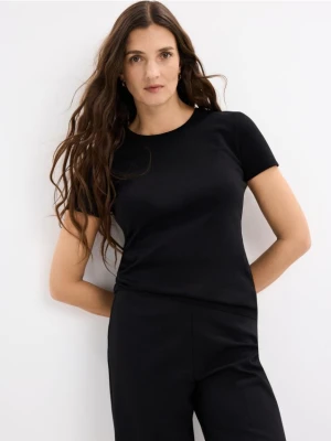 Zdjęcie produktu Mohito - Dopasowany t-shirt - czarny