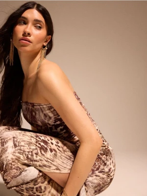 Mohito - Dopasowany top - beżowy