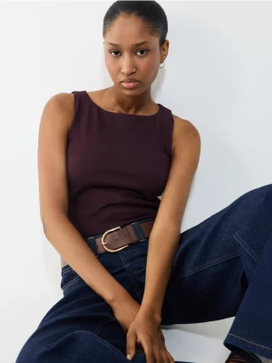 Mohito - Dopasowany top - ciemny fiolet