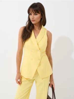 Mohito - Dwurzędowa kamizelka w żółtym kolorze - żółty