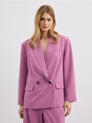 Mohito - Dwurzędowa marynarka oversize - ciemny fiolet