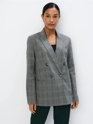 Mohito - Dwurzędowa marynarka w kratę - szary