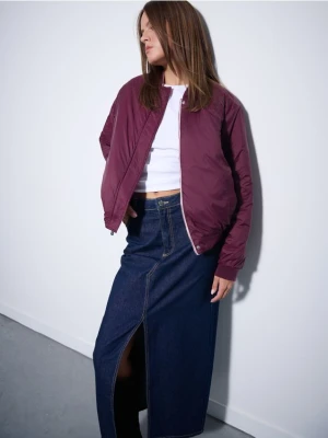 Mohito - Dwustronna kurtka oversize - mahoń