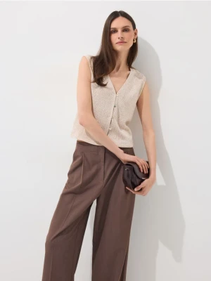 Mohito - Dzianinowa kamizelka - beżowy