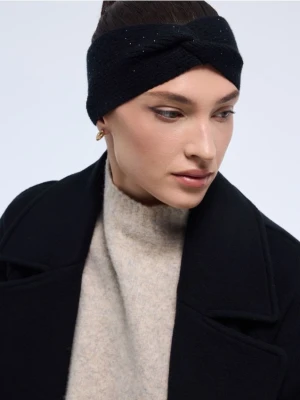 Mohito - Dzianinowa opaska z wiskozą - czarny