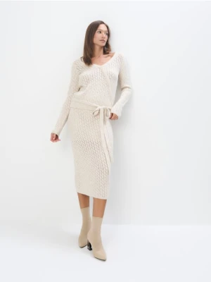 Mohito - Dzianinowa spódnica midi - beżowy