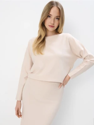 Mohito - Dzianinowy kremowy sweter - beżowy