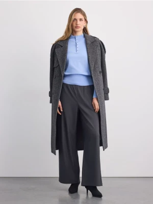 Mohito - Dzianinowy sweter z półgolfem - błękitny