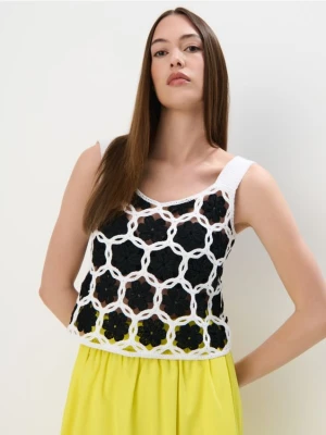 Mohito - Dzianinowy top - biały