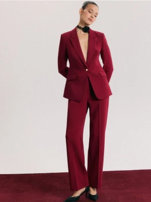 Mohito - Eleganckie bordowe spodnie - kasztanowy