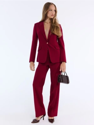 Mohito - Eleganckie bordowe spodnie - kasztanowy