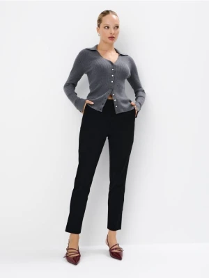 Mohito - Eleganckie czarne spodnie - czarny