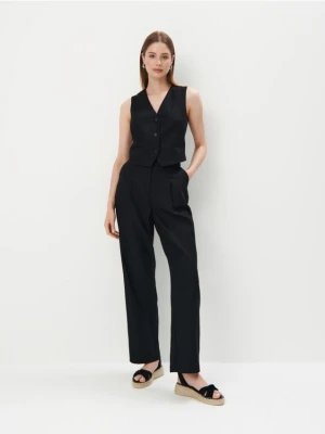 Mohito - Eleganckie czarne spodnie - czarny