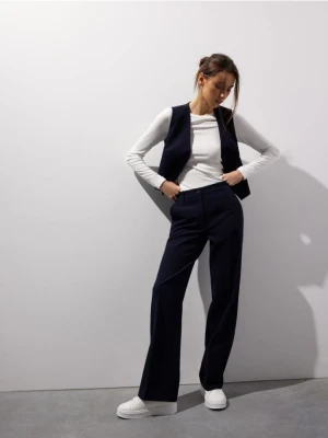 Mohito - Eleganckie granatowe spodnie - granatowy