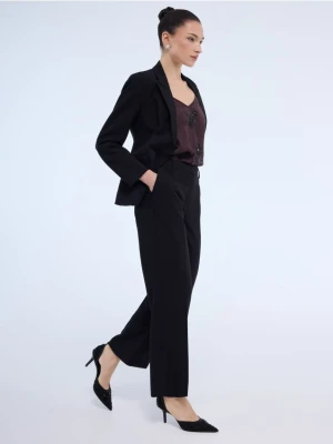 Mohito - Eleganckie spodnie petite - czarny