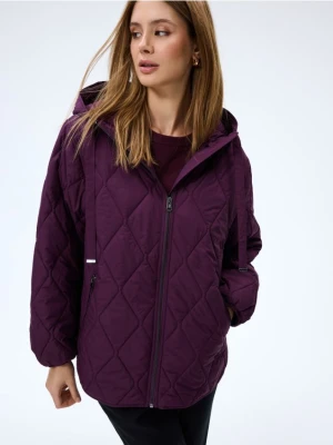 Mohito - Fioletowa kurtka z kapturem - ciemny fiolet