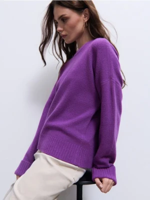 Mohito - Fioletowy sweter basic - fioletowy