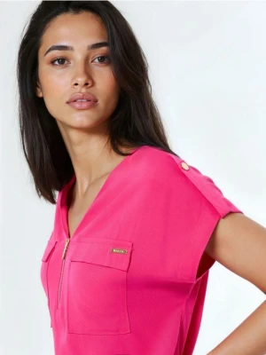 Mohito - Fuksjowa bluzka z wiskozy - mocny różowy