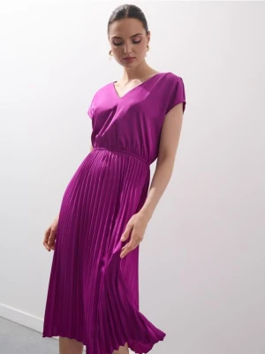 Mohito - Fuksjowa sukienka midi - fioletowy