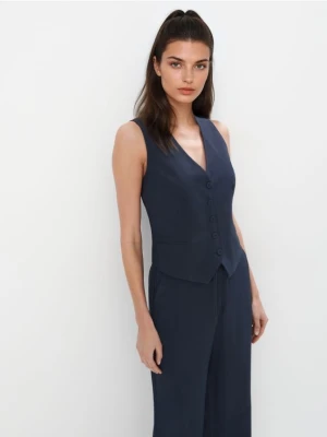 Mohito - Granatowa kamizelka - szary