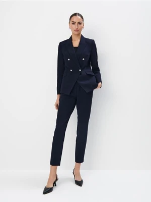 Mohito - Granatowe spodnie cygaretki - granatowy