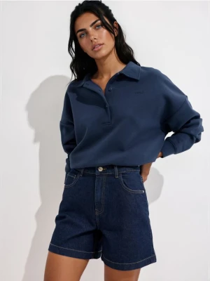 Mohito - Jeansowe szorty - granatowy