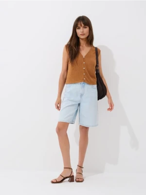 Mohito - Jeansowe szorty - niebieski