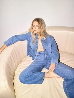 Mohito - Jeansy baggy - niebieski