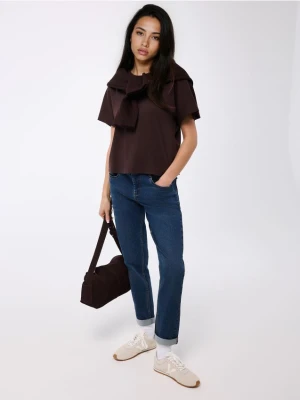 Mohito - Jeansy boyfriend - granatowy