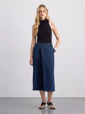 Mohito - Jeansy culotte - granatowy