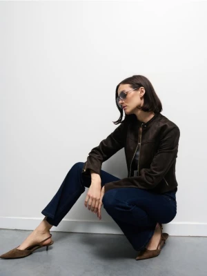 Mohito - Jeansy flare - granatowy