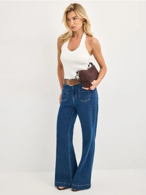 Mohito - Jeansy flare - granatowy