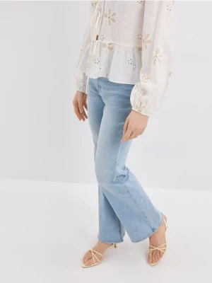 Mohito - Jeansy flare petite - niebieski