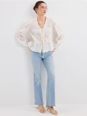 Mohito - Jeansy flare petite - niebieski