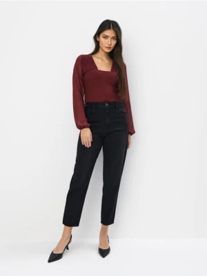 Mohito - Jeansy mom fit - czarny