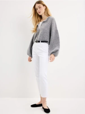 Mohito - Jeansy mom slim - biały