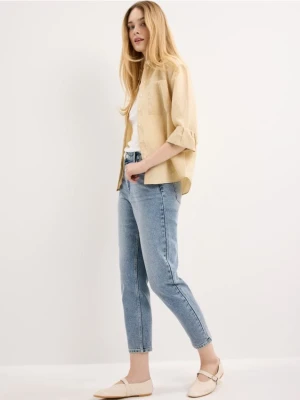 Mohito - Jeansy mom slim - niebieski