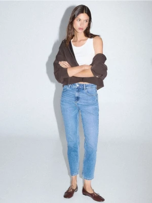 Mohito - Jeansy mom slim - niebieski