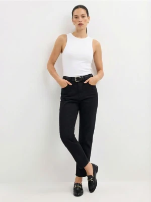 Mohito - Jeansy mom slim petite - czarny