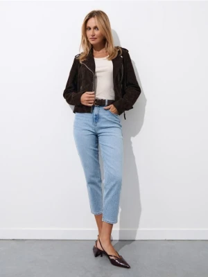 Mohito - Jeansy mom slim PETITE - niebieski