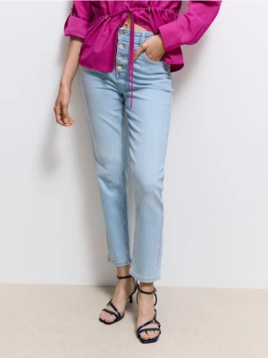 Mohito - Jeansy mom slim push up - niebieski