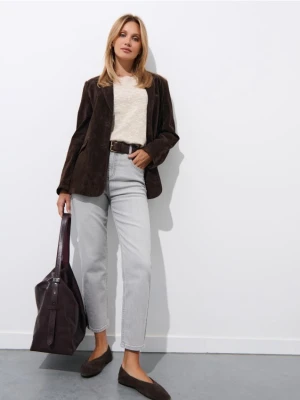 Mohito - Jeansy mom slim push up - szary