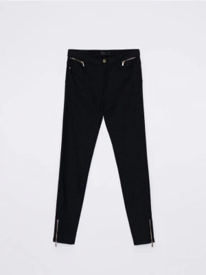 Mohito - Jeansy skinny fit ze wzorem - szary