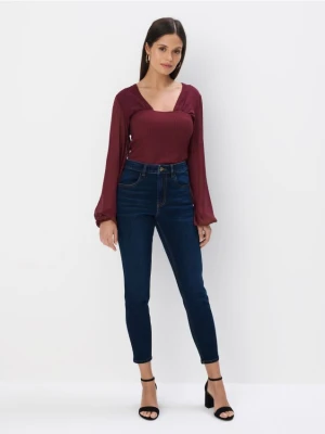 Mohito - Jeansy skinny push up - granatowy