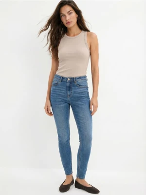 Mohito - Jeansy skinny push up PETITE - niebieski